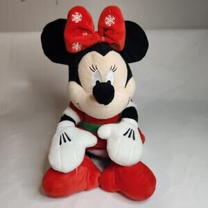 Christmas Minnie Mouse Plush 18" Disney Baby 2013 Stuffed Toy Xmas